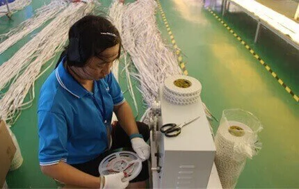 LED strip light add 3M tape process