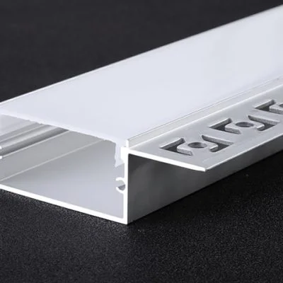 LED strip installed in drywall channel