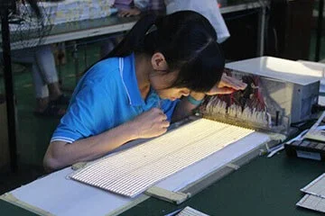 LED strip light inspection process