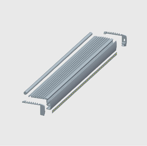 Stair LED Strip Profile structure