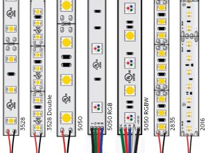 different size of led strip light