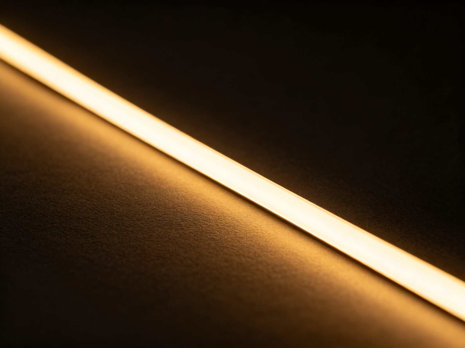 COB LED strip with a continuous smooth line of light