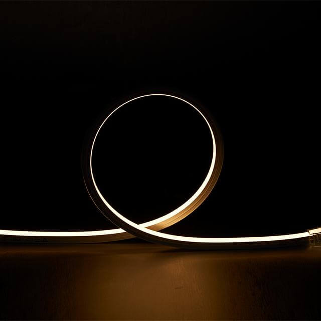 LED neon flexível branco quente