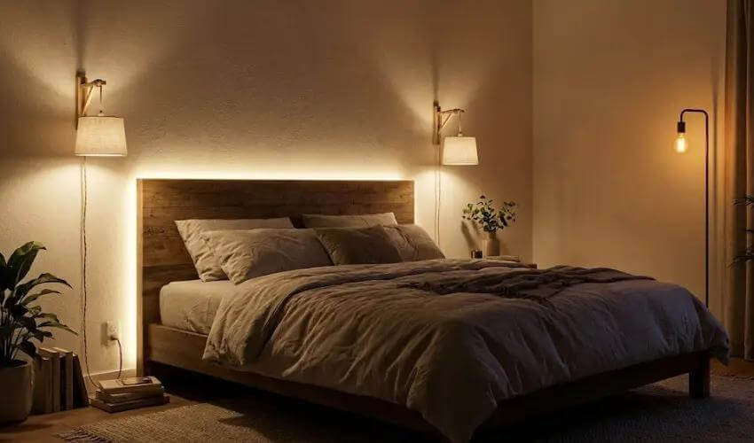 Tunable white LED sheet panel washing a ceiling cove